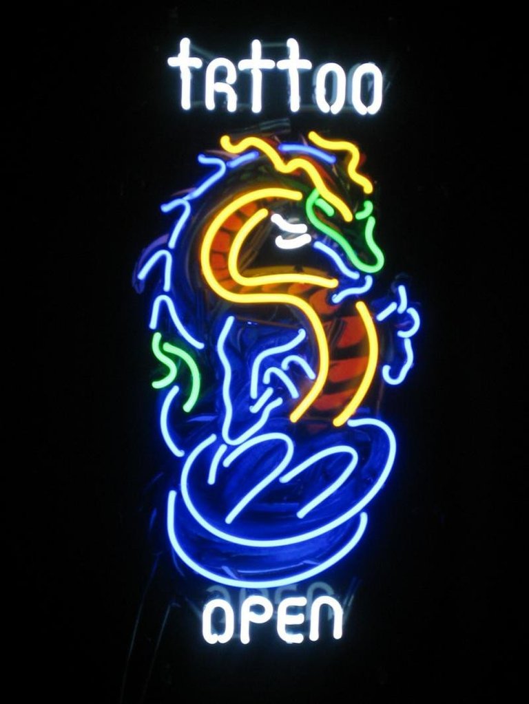 Tattoo Dragon Neon Sign